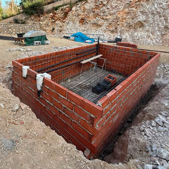Piscina gunitada o piscina de obra en Cullera Valencia por Mediterranean Pool