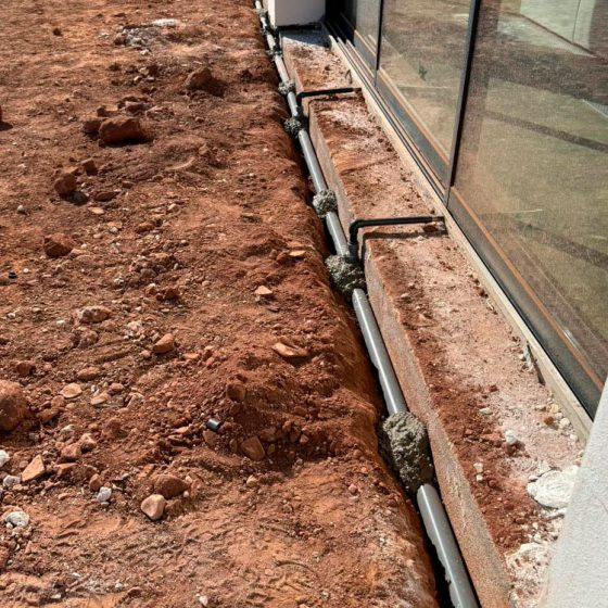 Construcción de terraza al rededor de Piscina gunitada o piscina de obra en Albalat dels Tarongers Valencia por Mediterranean Pool