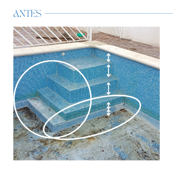Antes y después de Reforma de Piscina gunitada o piscina de obra en Serra Valencia por Mediterranean Pool