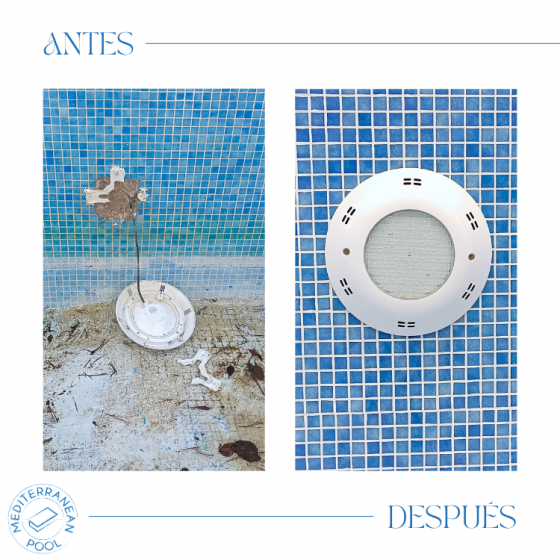 Antes y después de Reforma de Piscina gunitada o piscina de obra en Serra Valencia por Mediterranean Pool