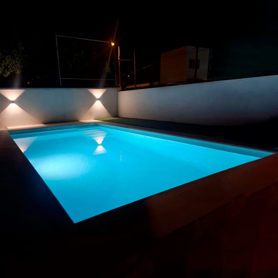 Construcción de Piscina gunitada o piscina de obra y Terraza en Playa Almarda, Sagunto, Valencia por Mediterranean Pool